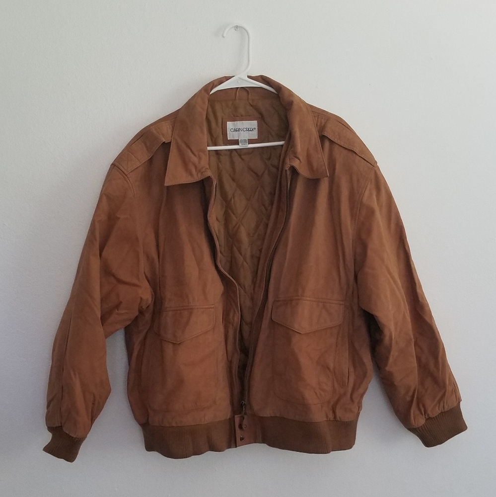 🍁Vintage Genuine Leather Coat🍁